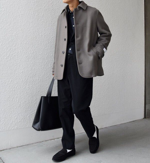 SHIPS any「SHIPS any: PURE WOOL MELTON シングル Pコート 25AW◇」|ピーコート|