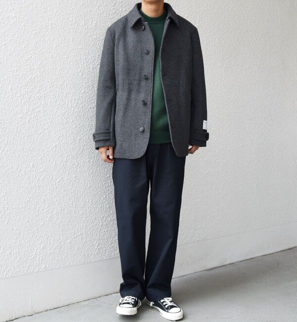 SHIPS any「SHIPS any: PURE WOOL MELTON シングル Pコート 25AW◇」|ピーコート|