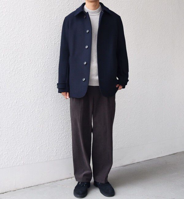 SHIPS any「SHIPS any: PURE WOOL MELTON シングル Pコート 25AW◇」|ピーコート|