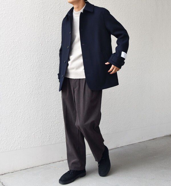 SHIPS any「SHIPS any: PURE WOOL MELTON シングル Pコート 25AW◇」|ピーコート|