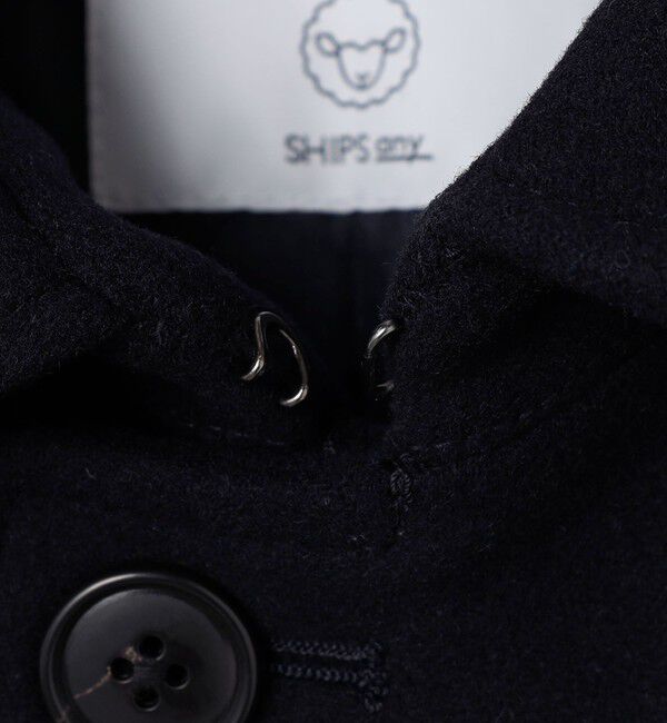 SHIPS any「SHIPS any: PURE WOOL MELTON シングル Pコート 25AW◇」|ピーコート|