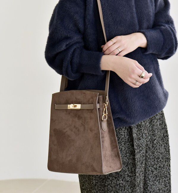 quaranciel「quaranciel: ベルトデザイン スクエア ショルダー バッグ」|ショルダー・メッセンジャー|