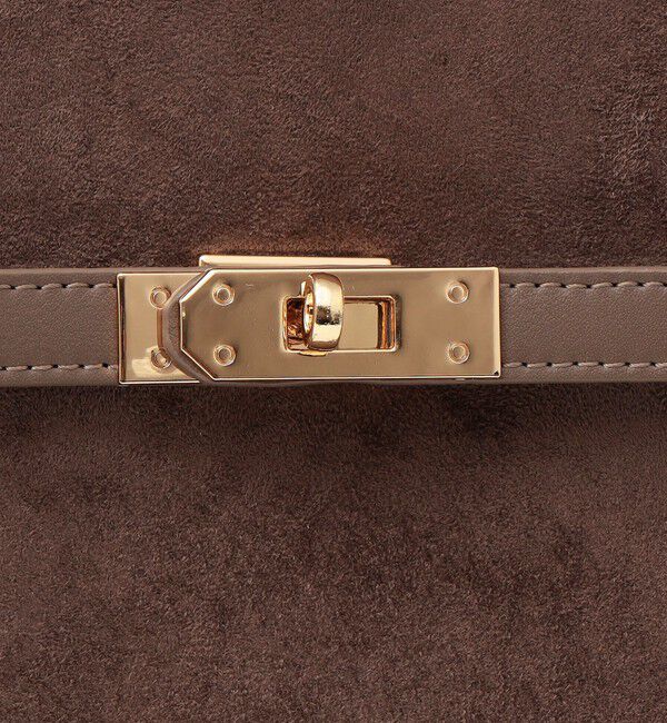 quaranciel「quaranciel: ベルトデザイン スクエア ショルダー バッグ」|ショルダー・メッセンジャー|