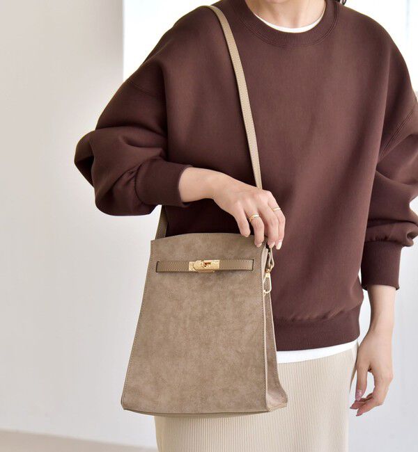 quaranciel「quaranciel: ベルトデザイン スクエア ショルダー バッグ」|ショルダー・メッセンジャー|