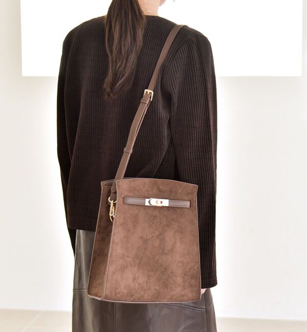 quaranciel「quaranciel: ベルトデザイン スクエア ショルダー バッグ」|ショルダー・メッセンジャー|