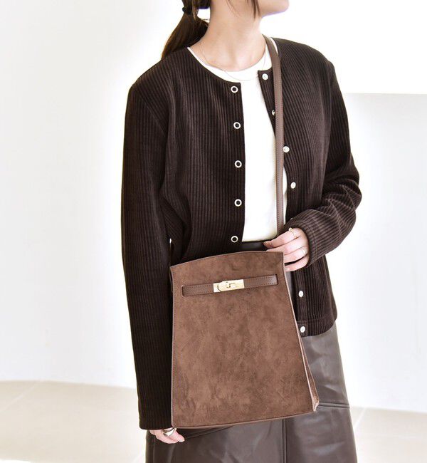 quaranciel「quaranciel: ベルトデザイン スクエア ショルダー バッグ」|ショルダー・メッセンジャー|