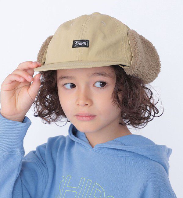 SHIPS KIDS「SHIPS KIDS:〈取り外し可能〉 フライトキャップ」|キャップ・キャスケット|