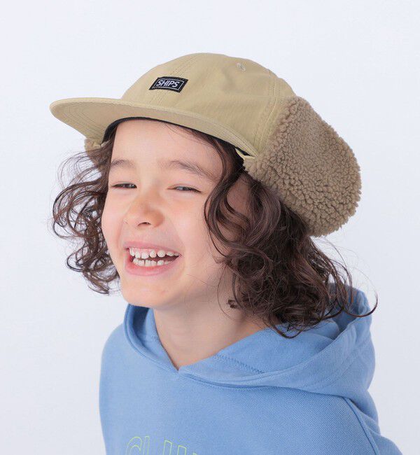 SHIPS KIDS「SHIPS KIDS:〈取り外し可能〉 フライトキャップ」|キャップ・キャスケット|