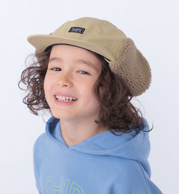 SHIPS KIDS「SHIPS KIDS:〈取り外し可能〉 フライトキャップ」|キャップ・キャスケット|