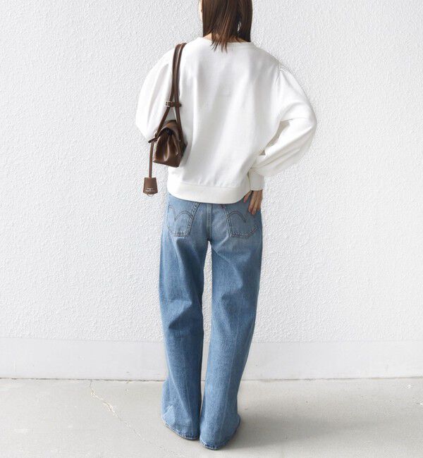 SHIPS for women「【WEB限定】〈手洗い可能〉ショルダー タック パフ スリーブ ミニ 裏毛 プルオーバー」|Tシャツ・カットソー|