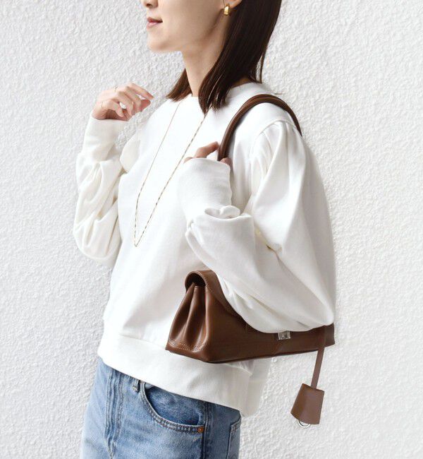 SHIPS for women「【WEB限定】〈手洗い可能〉ショルダー タック パフ スリーブ ミニ 裏毛 プルオーバー」|Tシャツ・カットソー|