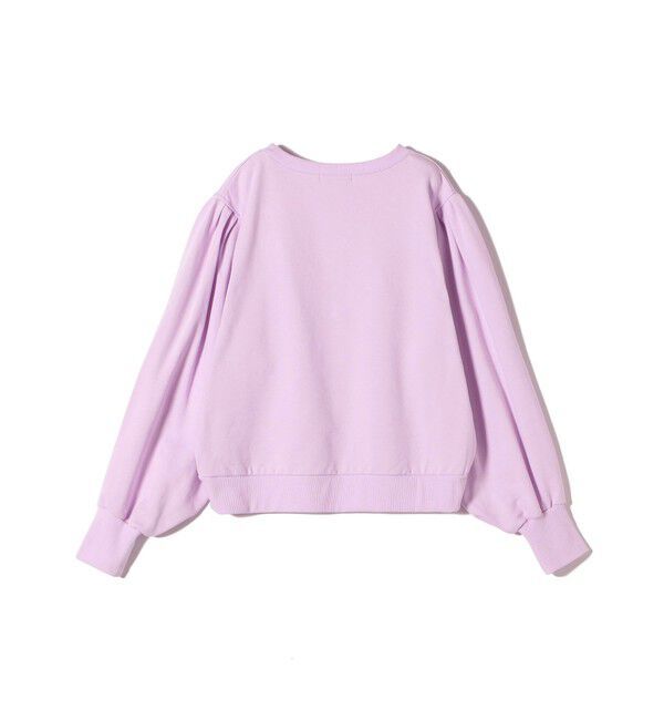 SHIPS for women「【WEB限定】〈手洗い可能〉ショルダー タック パフ スリーブ ミニ 裏毛 プルオーバー」|Tシャツ・カットソー|