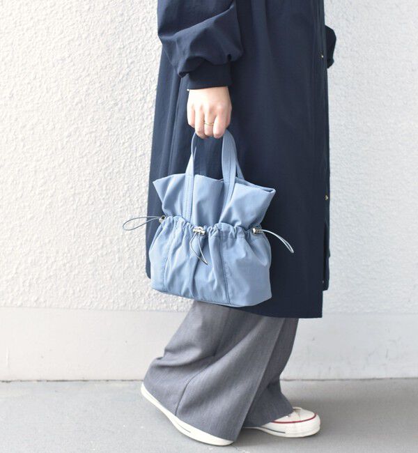 SHIPS Colors 「《予約》SHIPS Colors:ナイロン ギャザー ミニ トートバッグ◆」|ショルダー・メッセンジャー|