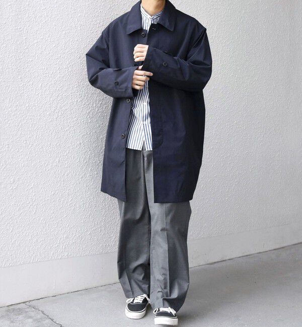 SHIPS any「SHIPS any:〈撥水加工〉タスラン SOLOTEX(R) ステンカラー コート 26SS◇」|ステンカラーコート|