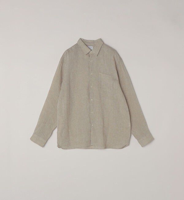 SHIPS any「SHIPS any:〈洗濯機可能〉ピュアリネン レギュラーカラー シャツ 26SS◆」|シャツ・ブラウス|