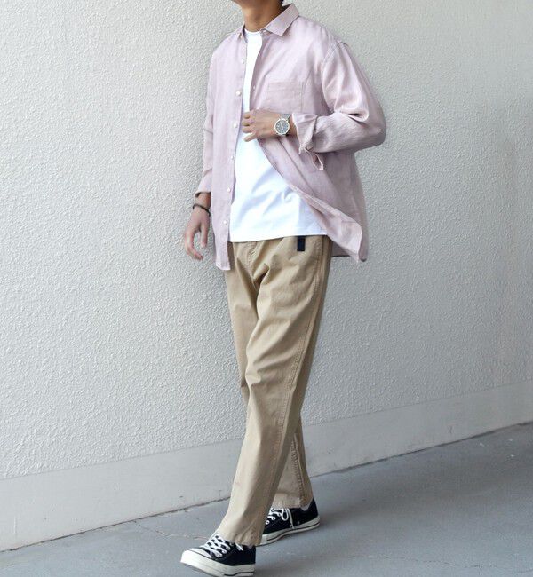 SHIPS any「SHIPS any:〈洗濯機可能〉ピュアリネン レギュラーカラー シャツ 26SS◆」|シャツ・ブラウス|