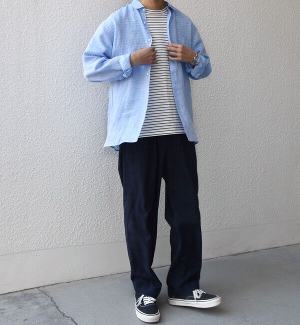 SHIPS any「SHIPS any:〈洗濯機可能〉ピュアリネン レギュラーカラー シャツ 26SS◆」|シャツ・ブラウス|