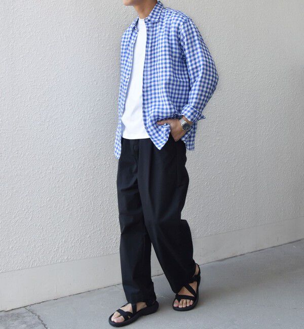 SHIPS any「SHIPS any:〈洗濯機可能〉ピュアリネン レギュラーカラー シャツ 26SS◆」|シャツ・ブラウス|