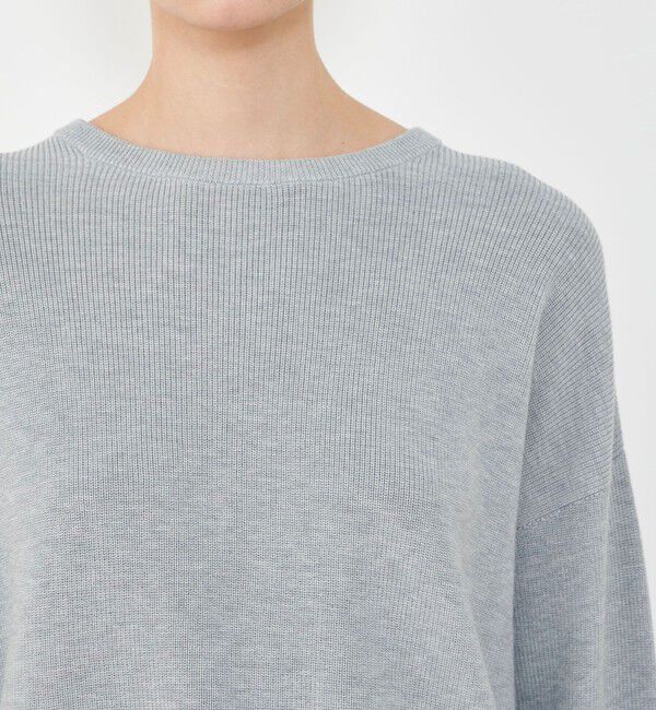 GALERIE VIE「シーアイランドコットン クルーネックプルオーバー」|ニット・セーター|