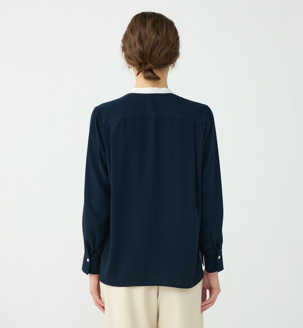 Ballsey「プリマベーラデシン スキッパータックブラウス」|シャツ・ブラウス|