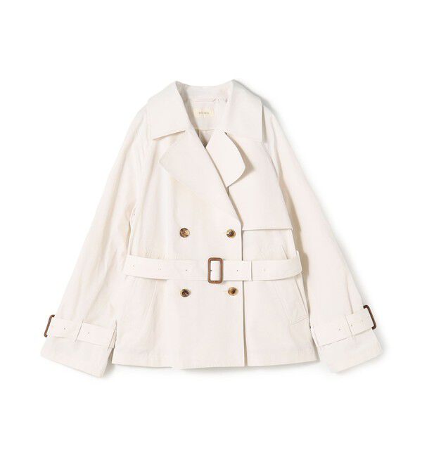 DES PRES「コットンドライクロス ショートトレンチコート」|トレンチコート|11 ホワイト