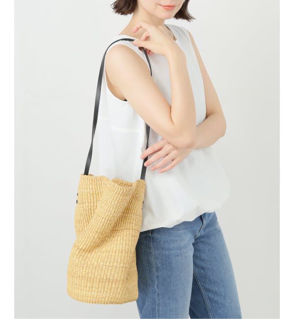 journal standard L'essage「【INES BRESSAND/イネス ブレッサンド】FROISSE BUCKET BAG：ショルダーバッグ」|ショルダー・メッセンジャー|ナチュラル