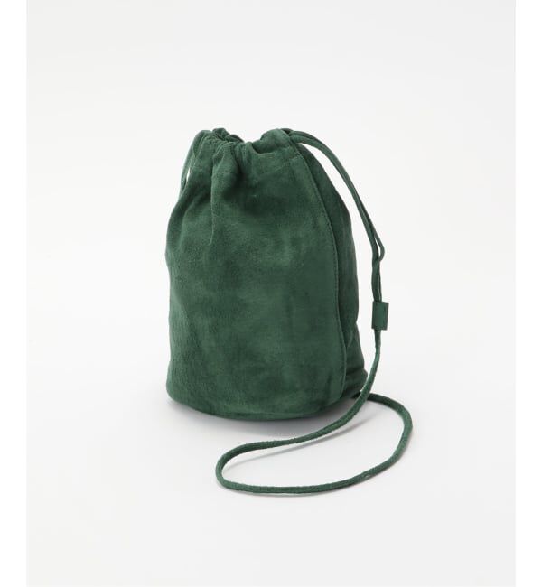 JOURNAL STANDARD「hobo / ホーボー 別注 DRAWSTRING POUCH PIG SUEDE」|その他|グリーン