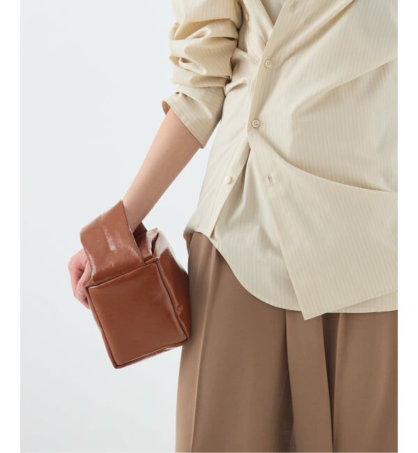 journal standard L'essage「【Bucket Baggage/バケットバゲージ】 Puff Cube Smallミニキューブバッグ」|その他|ブラウン