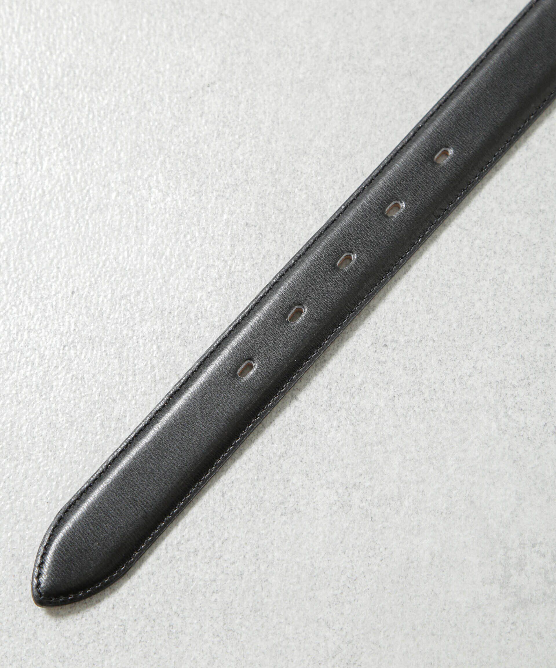 nano･universe「日本製 水シボレザーベルト」|ベルト|