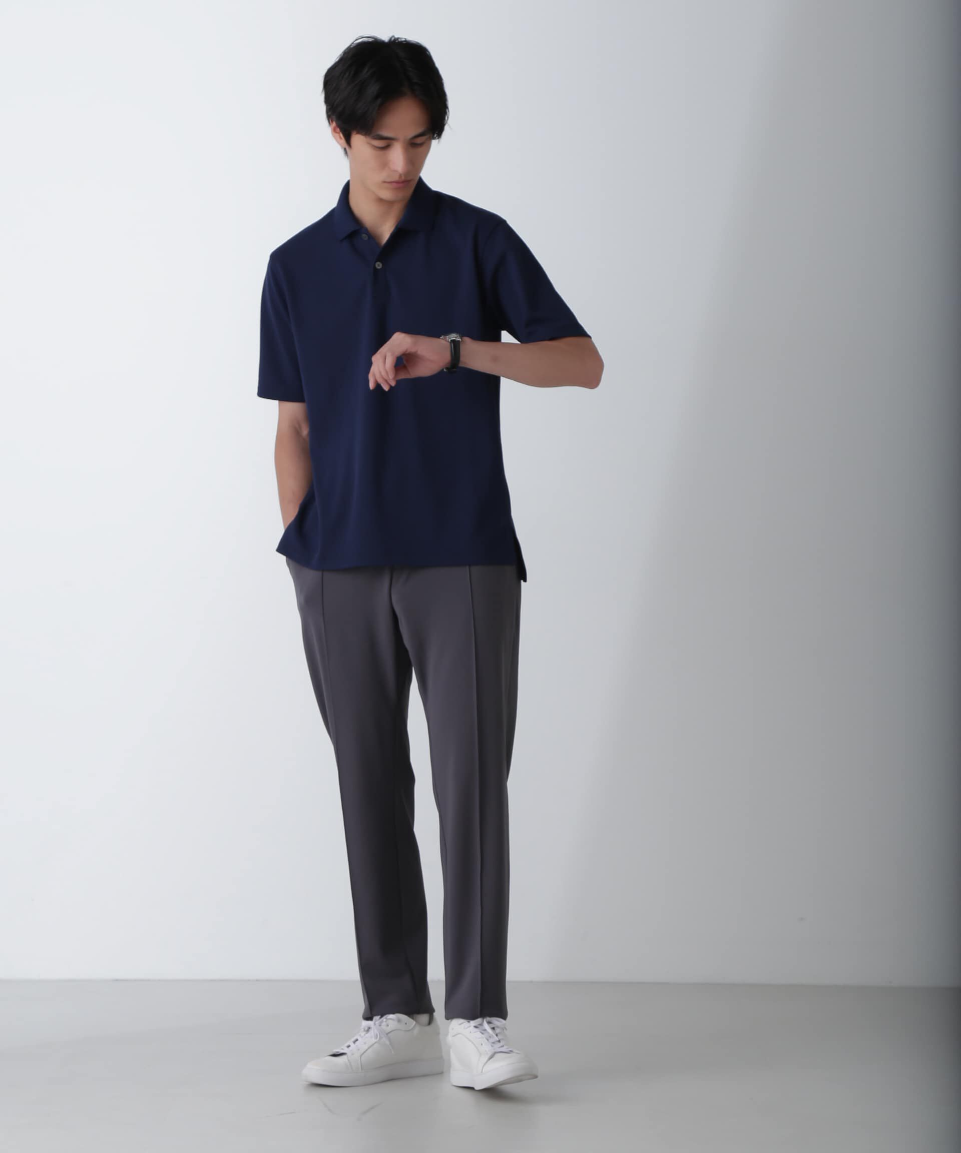 nano･universe「｢N POLO｣AQUA RHYTHM(R)鹿の子ポロシャツ 半袖」|Tシャツ・カットソー|