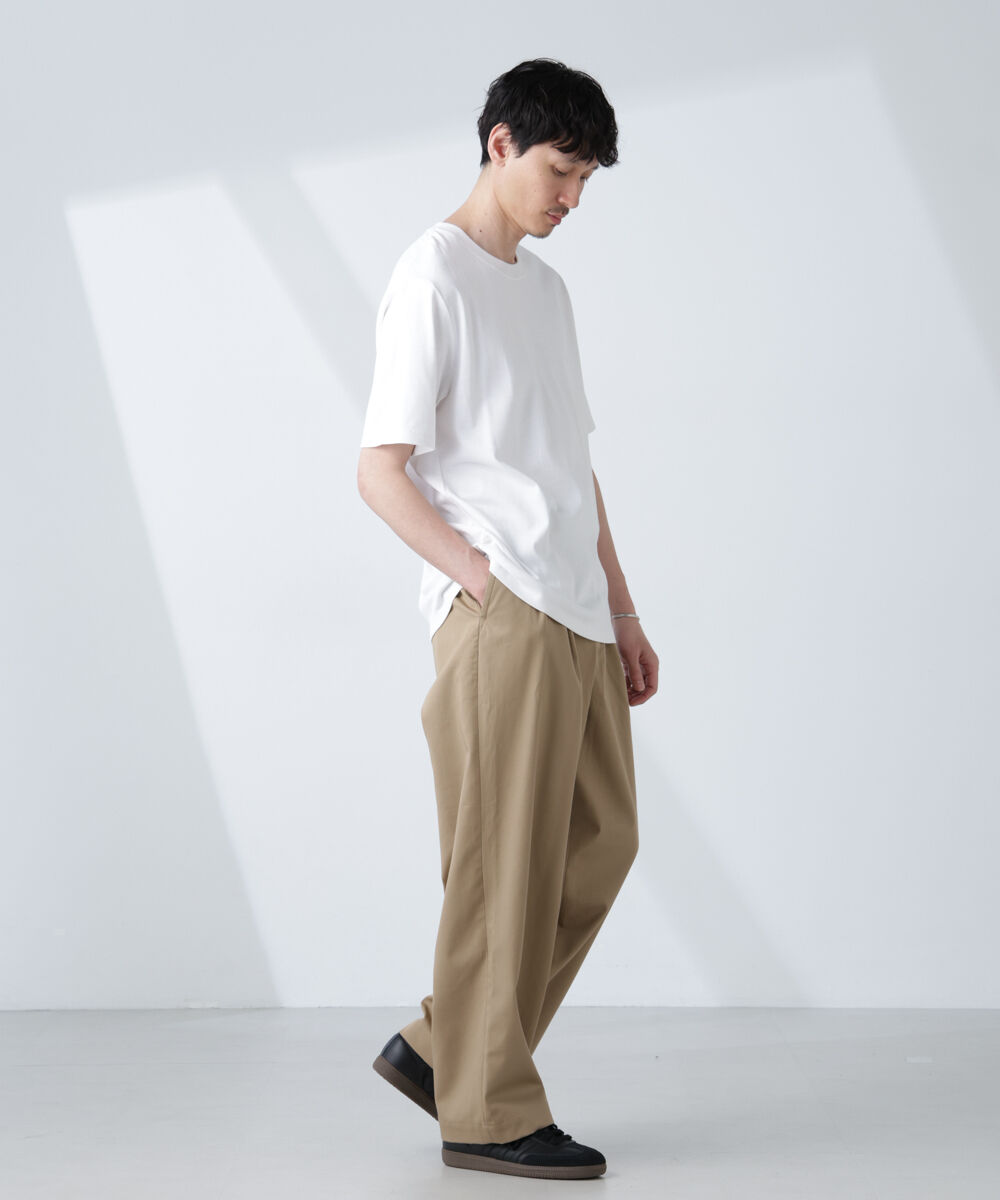 nano･universe「WEB限定/Anti Soaked(R) 汗染み防止 クルーネックレギュラーシルエットTシャツ」|Tシャツ・カットソー|