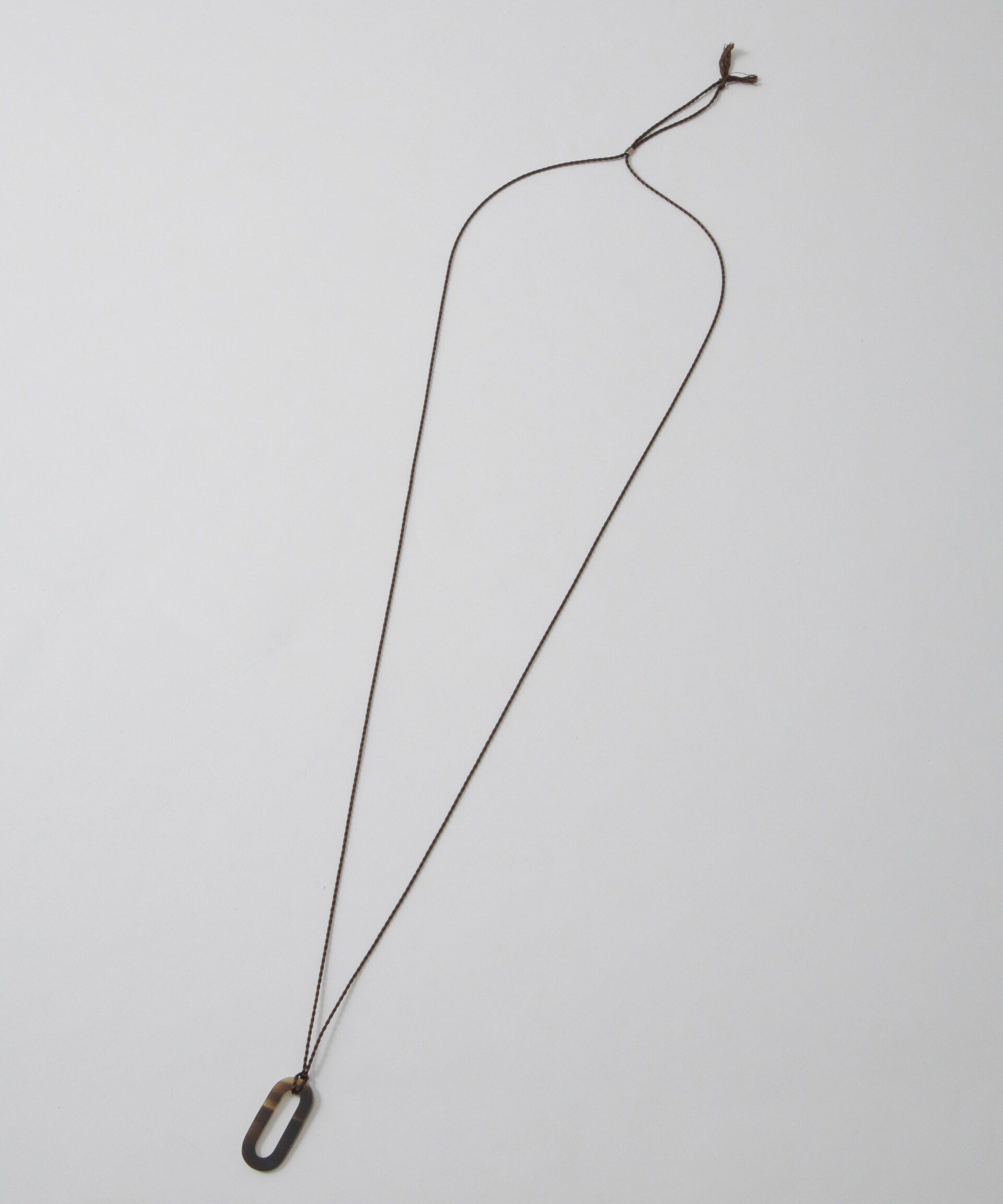 nano･universe「on the sunny side of/別注 Small Oval Top Necklace」|ネックレス|D.ブラウン2