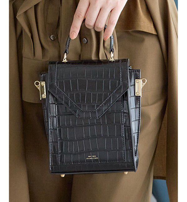 23区「【VERY掲載】エンボス ミニ ショルダーバッグ」|ショルダー・メッセンジャー|ブラック系