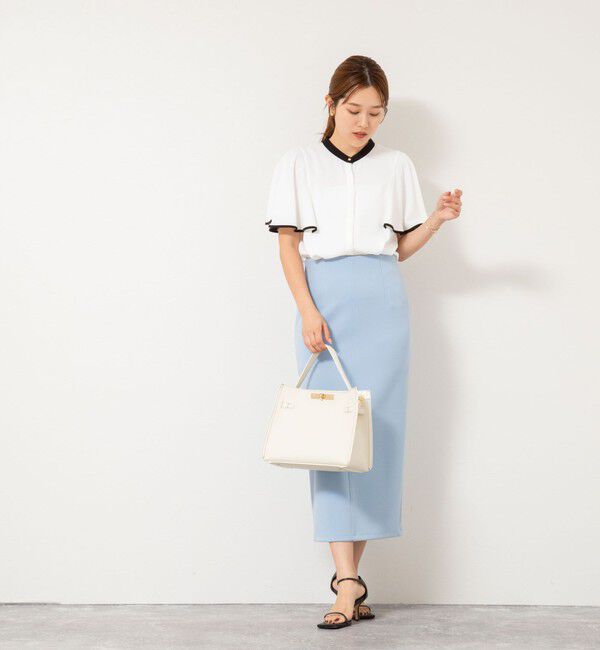 NOLLEY'S sophi「バックサテンフレアスリーブブラウス」|シャツ・ブラウス|