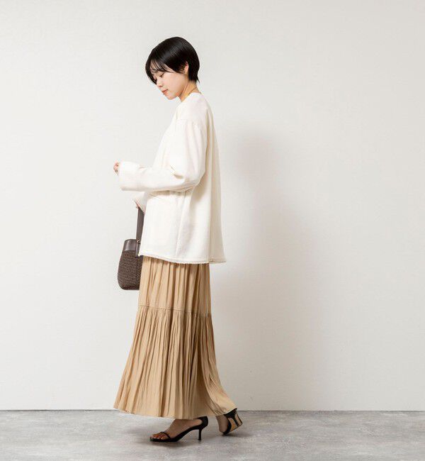 NOLLEY'S「ウォッシャブルFRINGE LIGHT JACKET」|ノーカラージャケット|