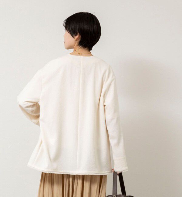 NOLLEY'S「ウォッシャブルFRINGE LIGHT JACKET」|ノーカラージャケット|