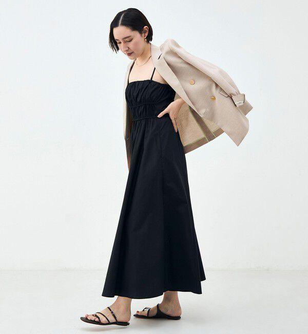 NOLLEY'S「ウォッシャブル2WAYギャザーキャミワンピース」|ワンピース|