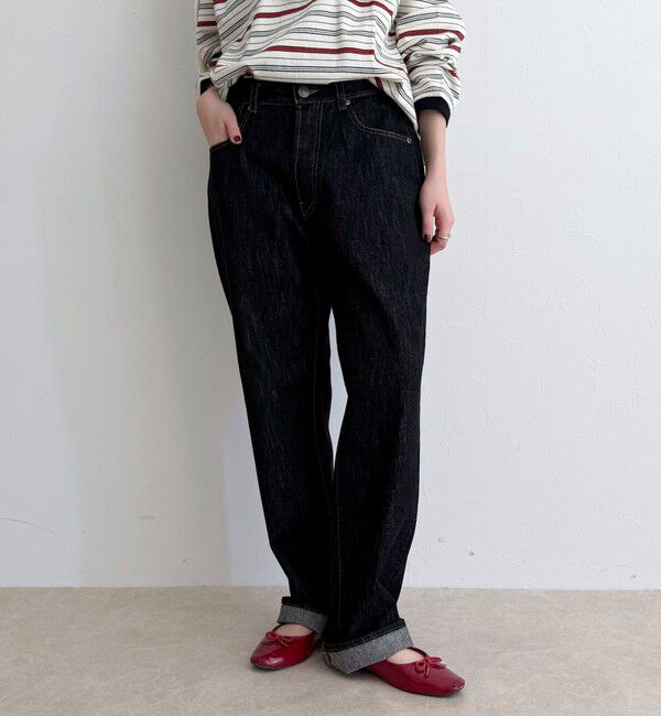 fredy emue「【GEVACO/ゲバコ】別注ストレートデニムパンツ」|デニム|チャコールグレー