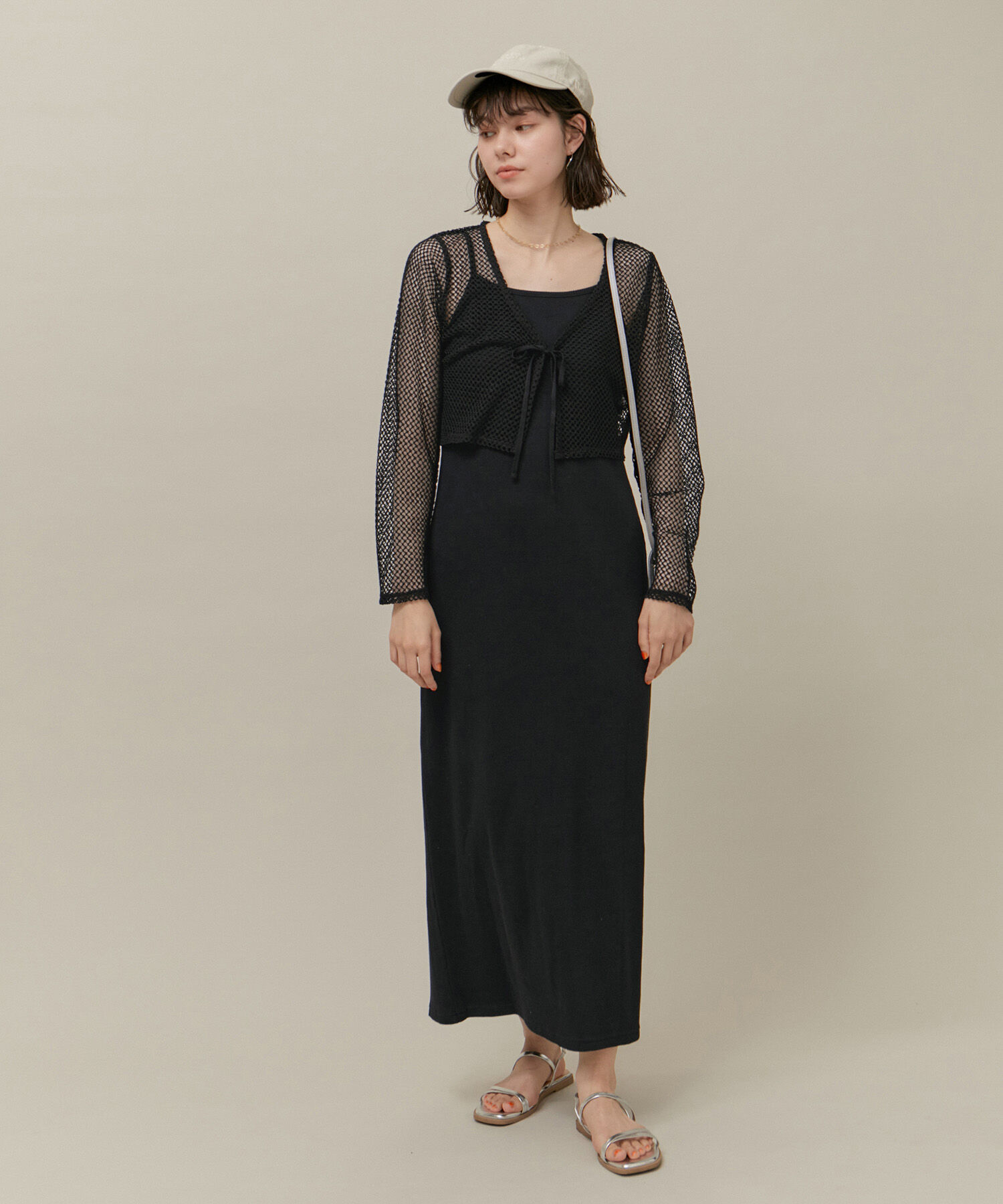 ROPE' PICNIC R「ジップ付きトップス&times;テレコキャミワンピース」|ワンピース|