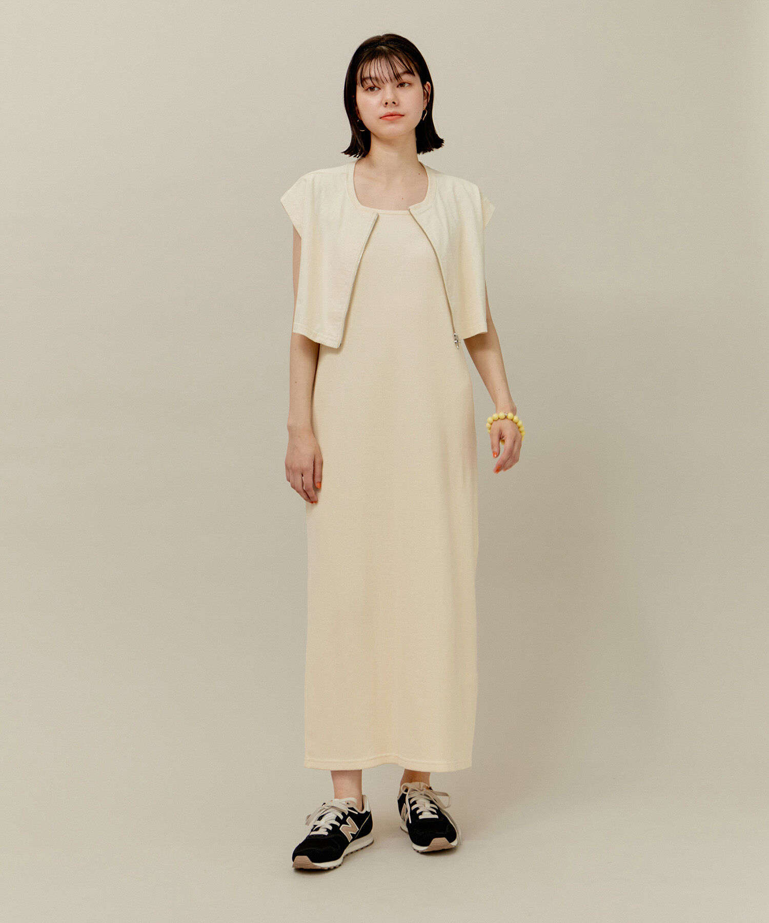 ROPE' PICNIC R「ジップ付きトップス&times;テレコキャミワンピース」|ワンピース|