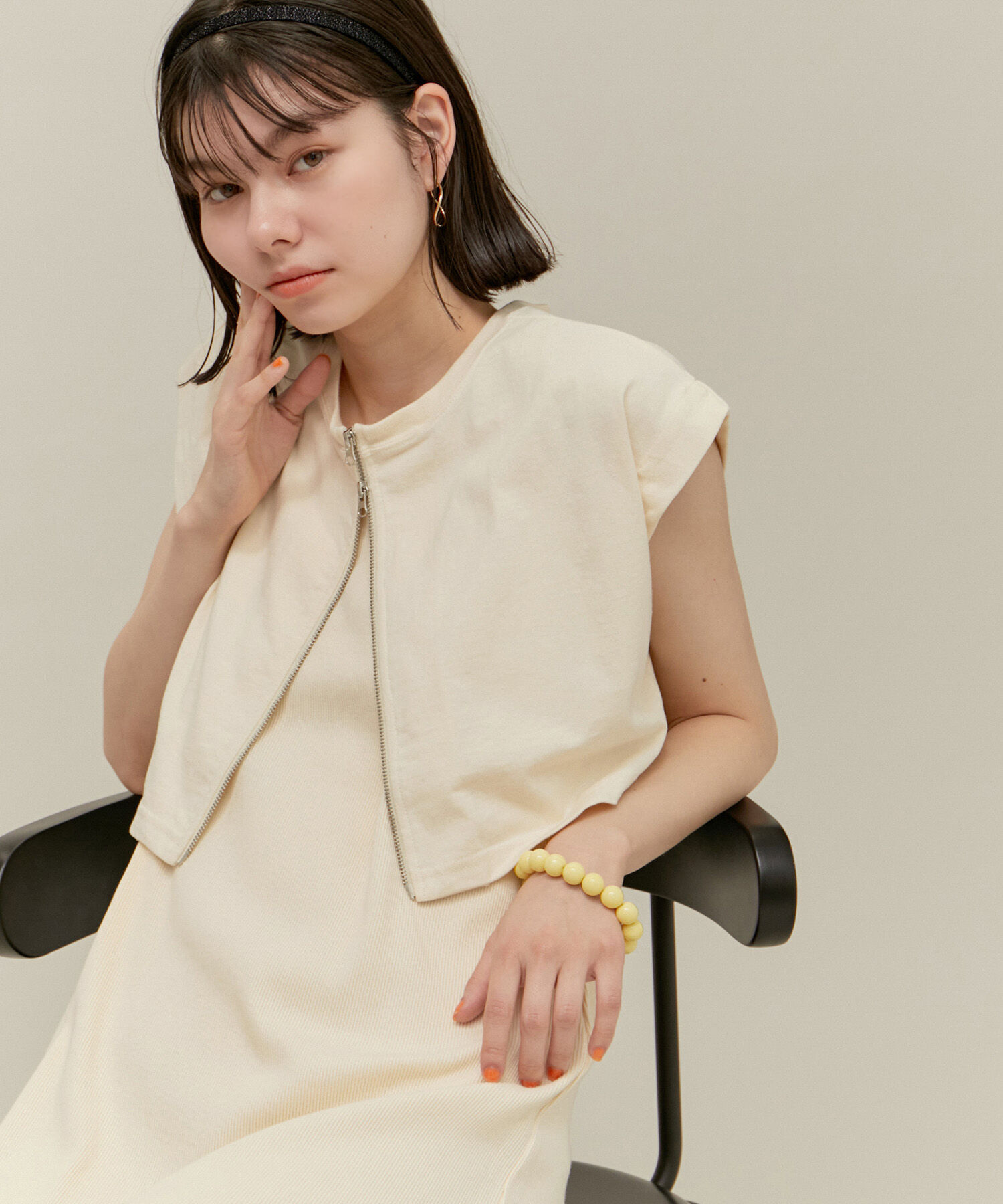 ROPE' PICNIC R「ジップ付きトップス&times;テレコキャミワンピース」|ワンピース|