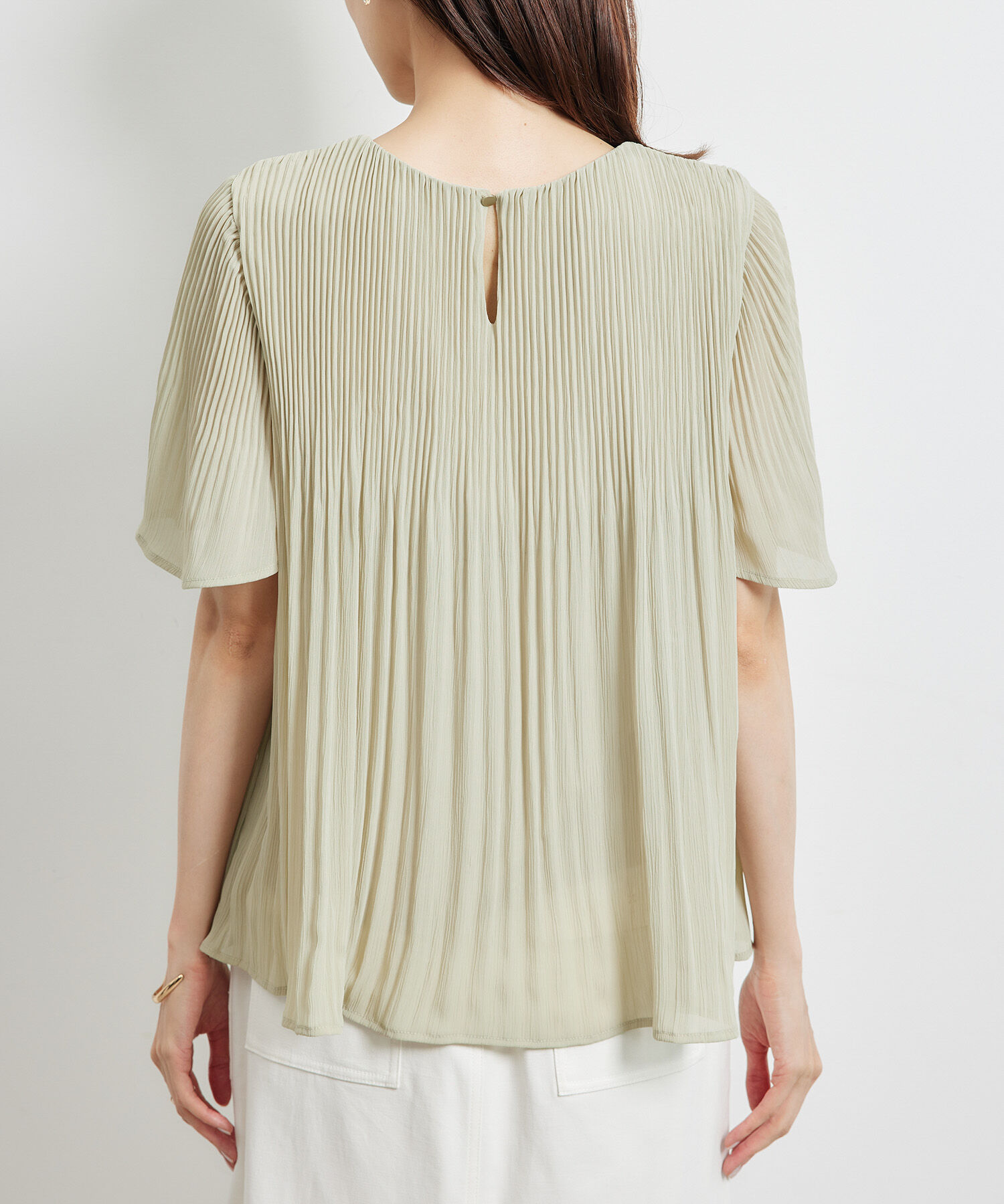 Rope&rsquo;Picnic「カップ付きプリーツブラウス」|シャツ・ブラウス|