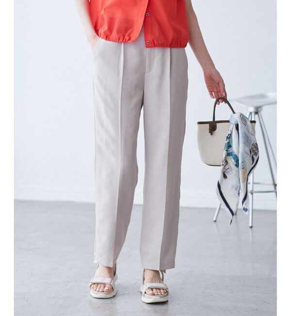 Rope&rsquo;Picnic「【吸水速乾・防シワ】エフォートレスリラックススティックパンツ/通勤・セットアップ対応」|チノ|