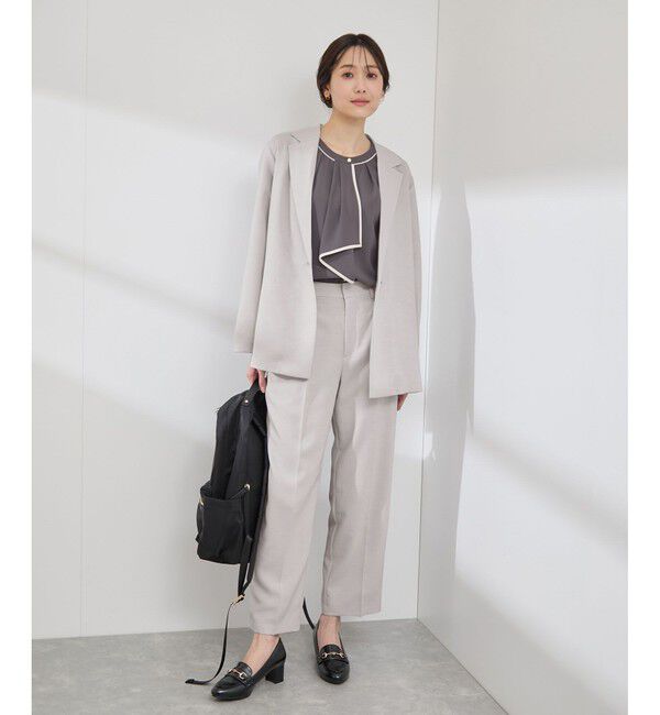 Rope&rsquo;Picnic「【吸水速乾・防シワ】エフォートレスリラックススティックパンツ/通勤・セットアップ対応」|チノ|