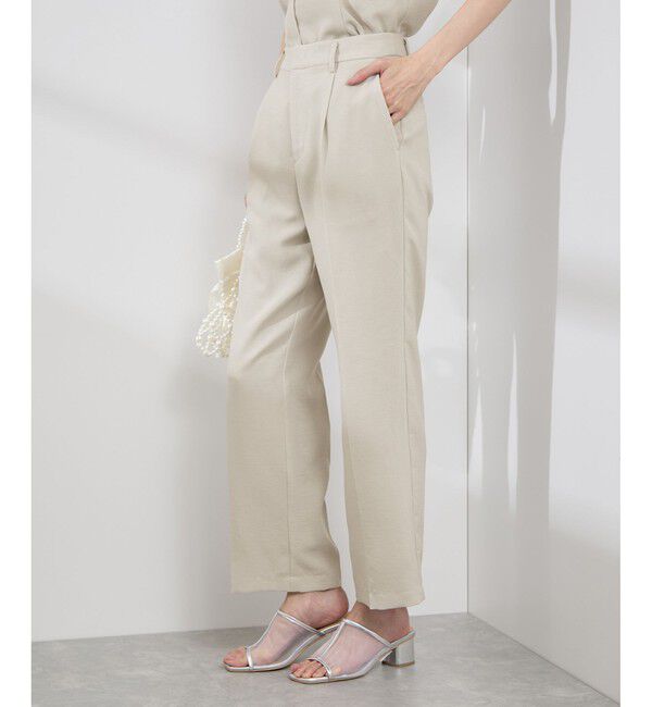 Rope&rsquo;Picnic「【吸水速乾・防シワ】エフォートレスリラックススティックパンツ/通勤・セットアップ対応」|チノ|