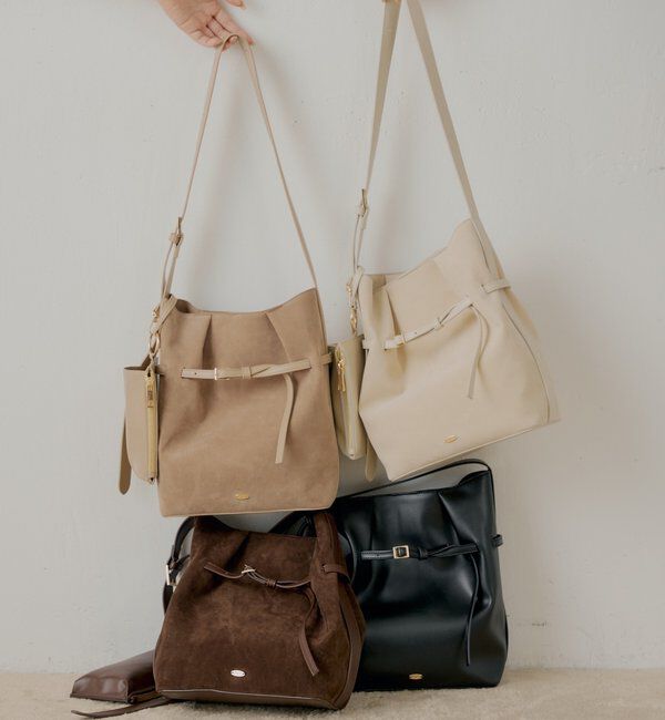  「スマホポーチ付きベルトデザインショルダーバッグ」|ショルダー・メッセンジャー|