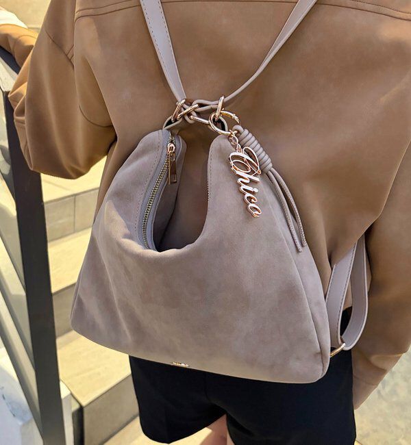  「ロゴチャーム付き3wayホーボーバッグ」|ボストンバッグ|