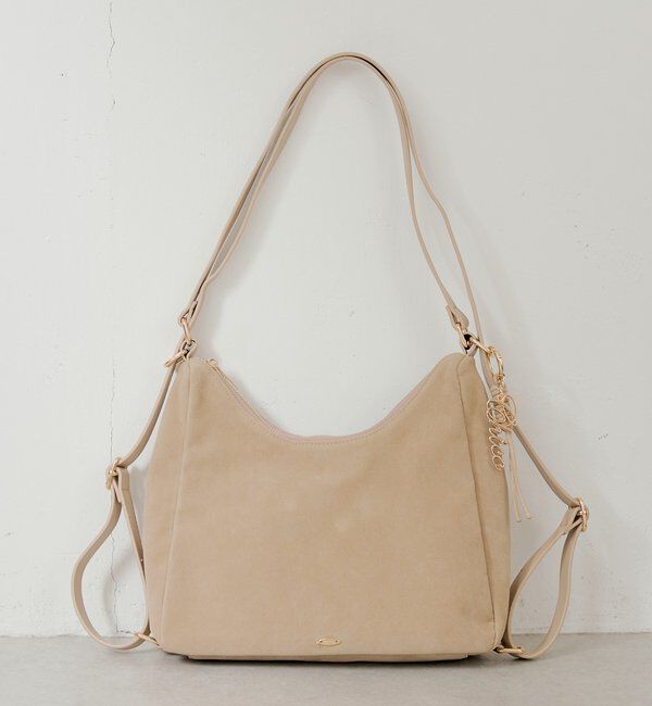  「ロゴチャーム付き3wayホーボーバッグ」|ボストンバッグ|ベージュその他3