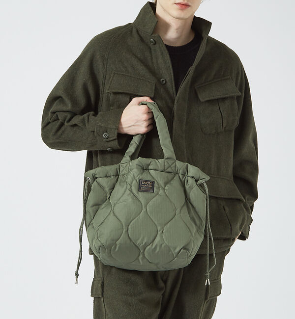 ABAHOUSE「【TAION /タイオン】ダウントートバック/ ショルダーバック/DOWN TO」|ショルダー・メッセンジャー|カーキ