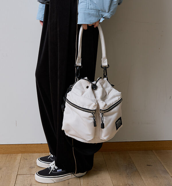 ABAHOUSE「【Dickies / ディッキーズ】 PADDED MP 2WAY BAG/ユニ」|ショルダー・メッセンジャー|アイボリー